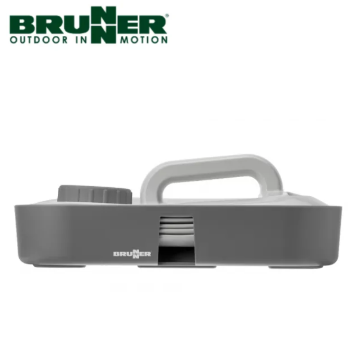 Brunner Aquaflex 10L collapsible water carrier with flexible, lightweight design and secure cap for outdoor or camping use.