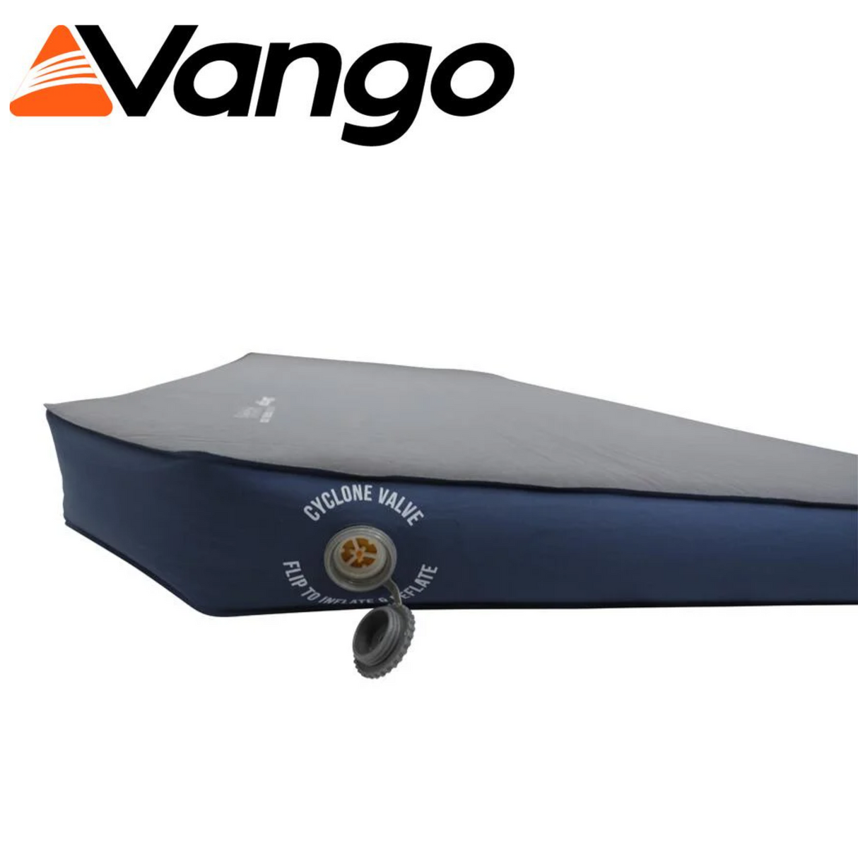 Vango Rock and Roll 12cm Camper Sleeping Mat in a cozy camping setting, showcasing its thickness and comfort features.