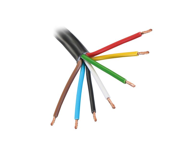 7 Core Black Electrical Cable