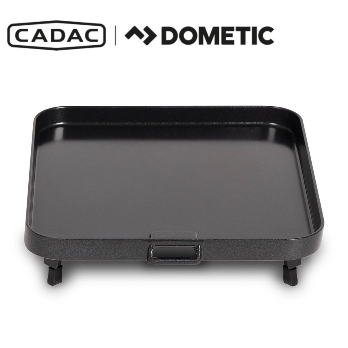 Cadac Dometic 2 Cook 3 flat grill plate for 2 Cook 3 range, showcasing the non-stick cooking surface and grill design.