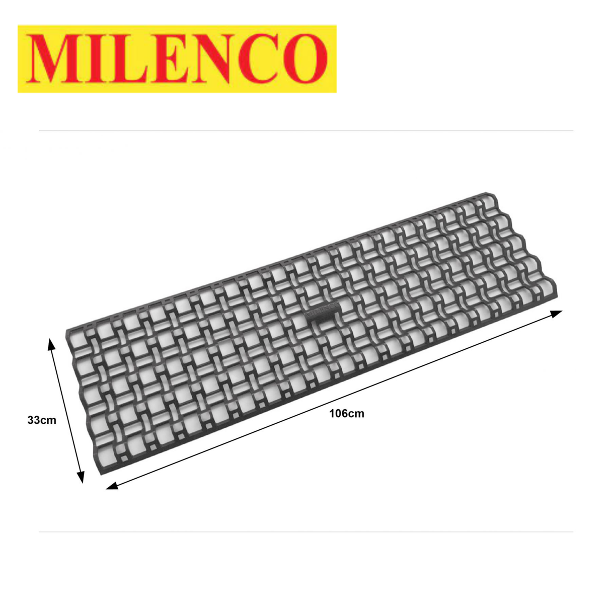 Milenco Giant Lattice Grip Mat - durable grip mat with lattice design, ideal for enhancing traction on various surfaces.