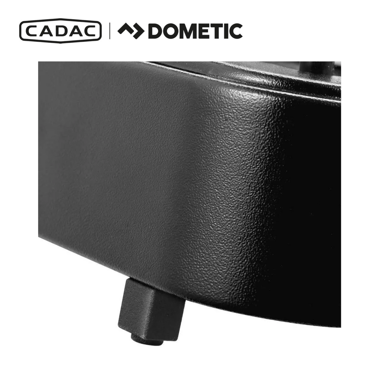 Cadac Dometic 2 Cook 3 Pro Deluxe gas BBQ with three burners and stainless steel cooking surface, perfect for outdoor grilling.