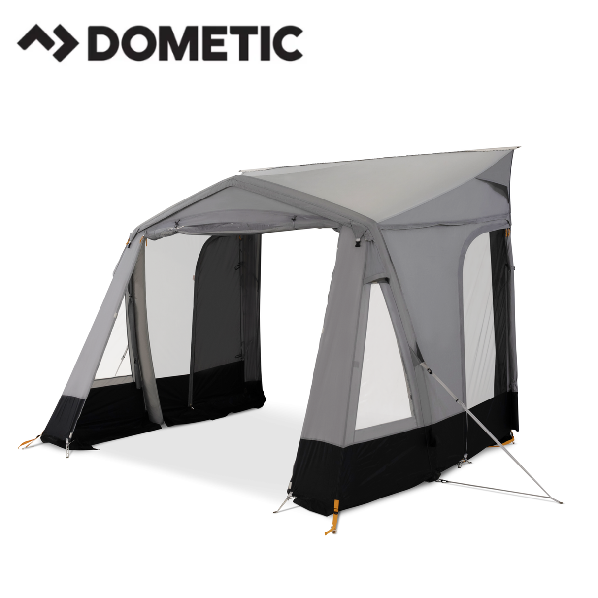 Dometic Leggera Air 300 S portable camping air mattress with built-in pump, shown in a compact, deflated state.