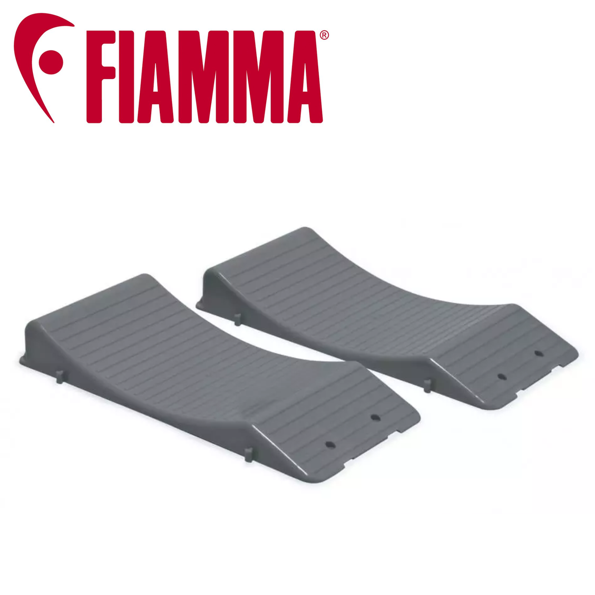 Pair of Fiamma Wheel Saver wheel protectors designed to prevent tire damage and enhance wheel safety.