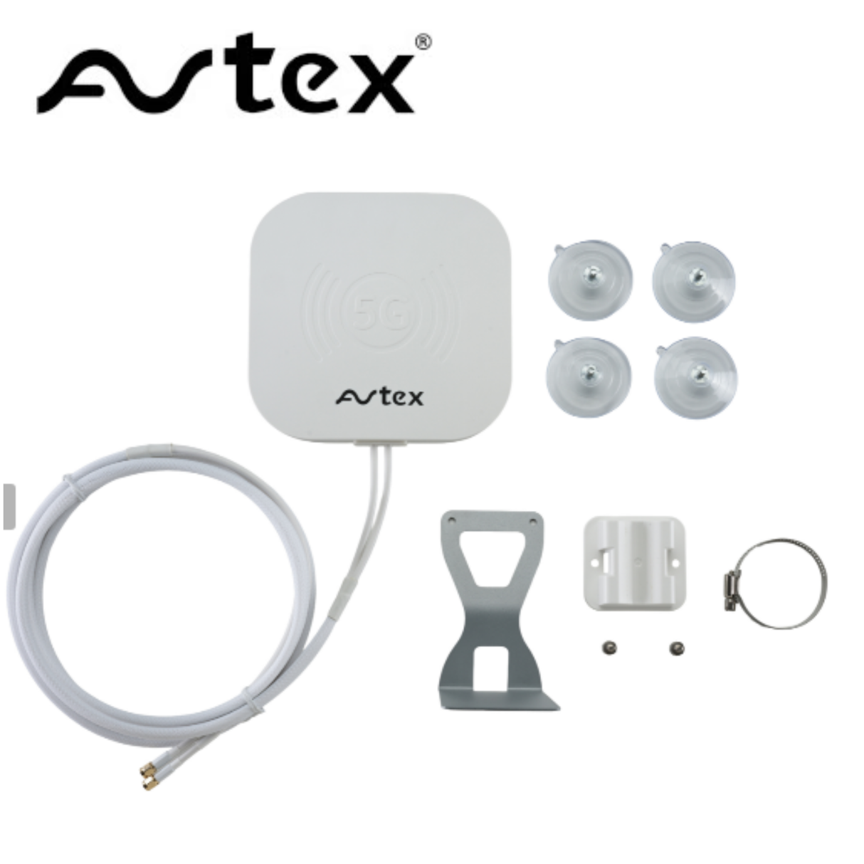 AVETEX 4G Dual SIM portable internet device in black, compact design with dual SIM slots for mobile internet access.