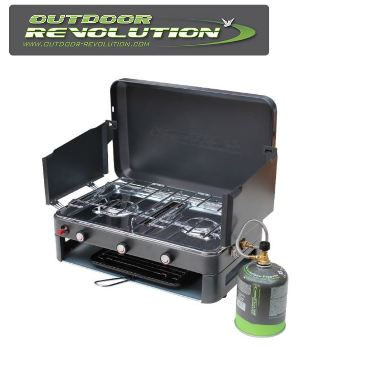 Outdoor Revolution Twin Burner Gas Stove and Grill