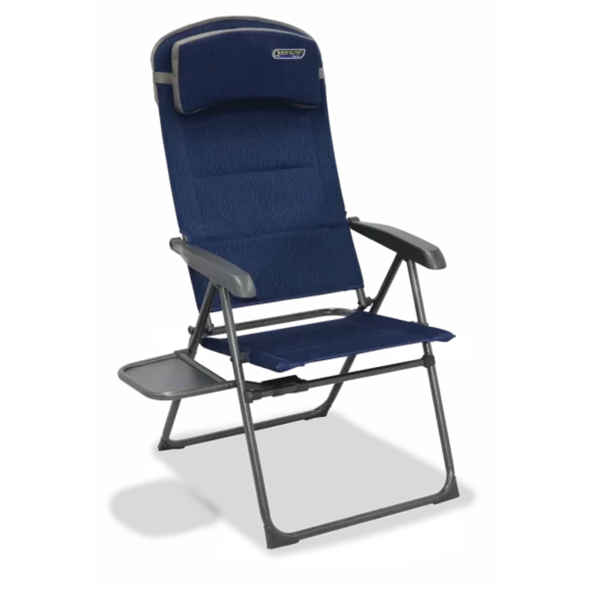 Quest Leisure Ragley Pro Recline Chair with side table, featuring adjustable recline and comfortable padded seating.