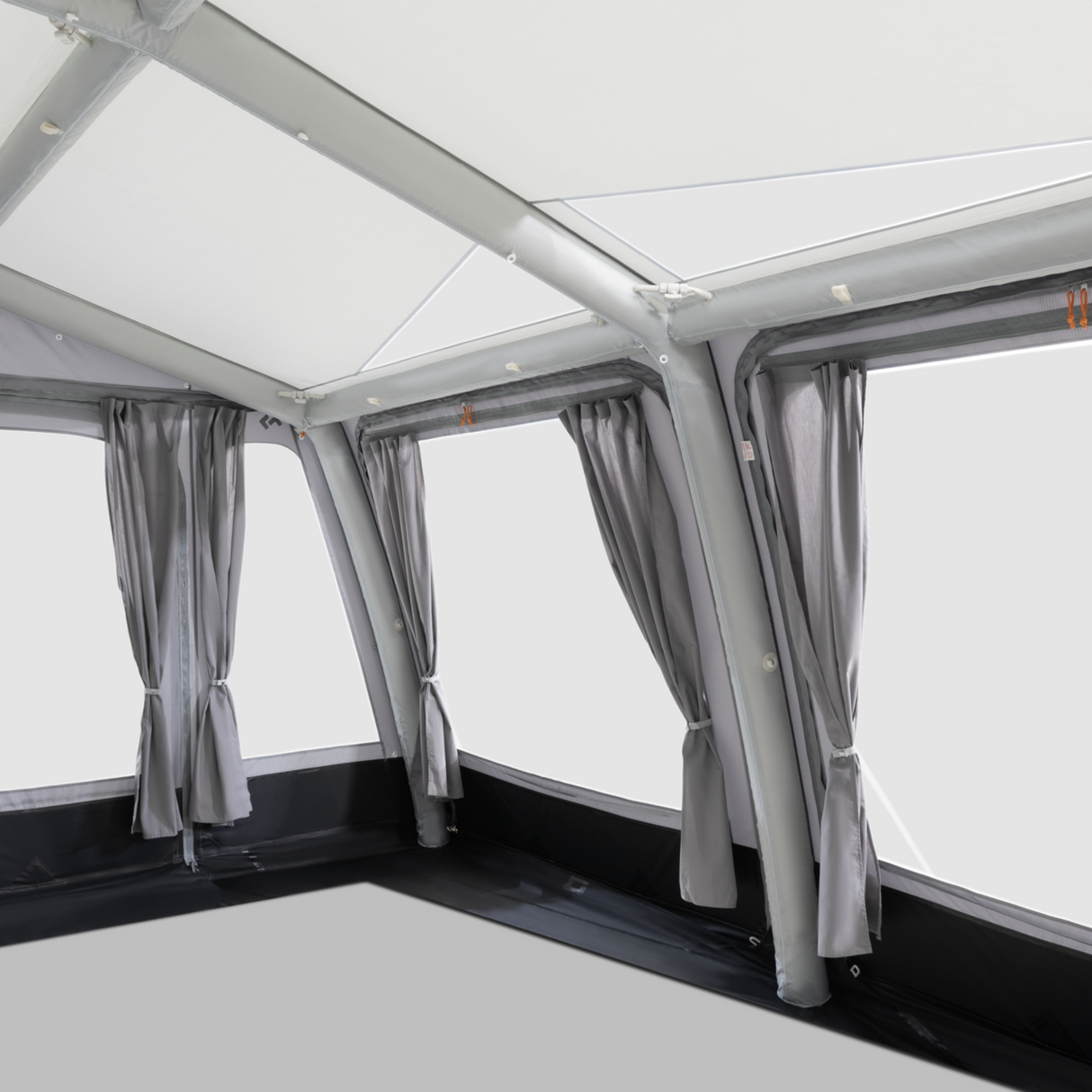 Dometic Grande Air Tour 390 air awning set up outside, showcasing its spacious design and robust construction.