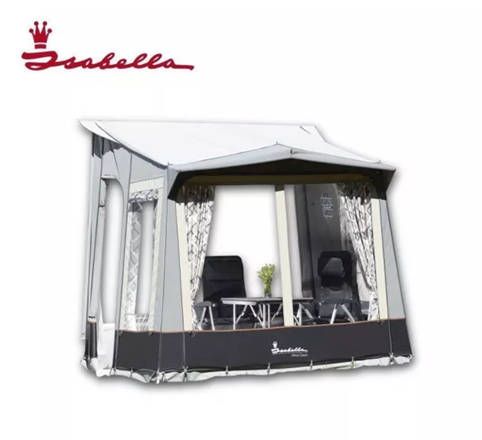 Isabella Minor Dawn porch awning featuring a durable CarbonX frame in a stylish design, perfect for outdoor spaces.