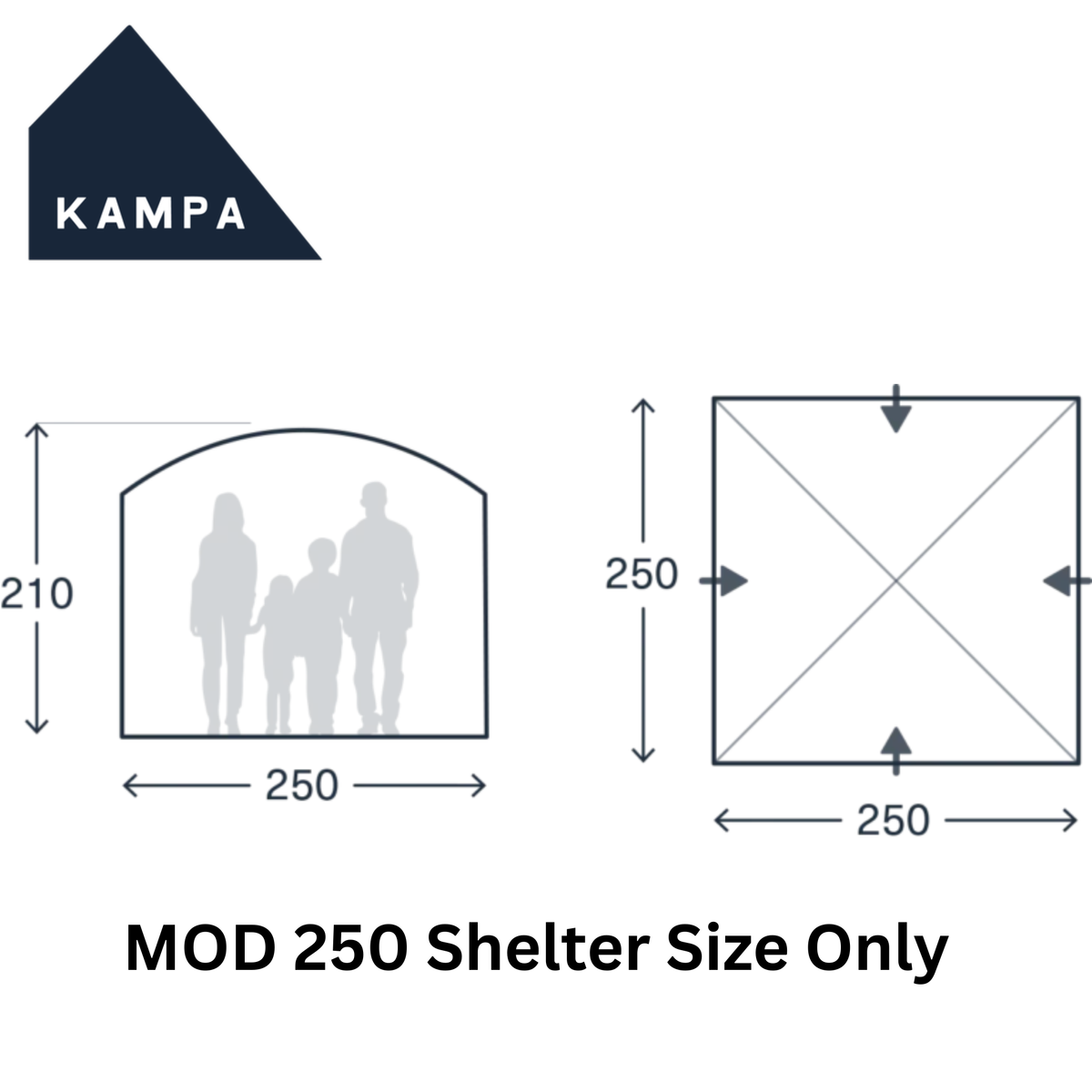 Kampa MOD 250 Dune Shelter Only