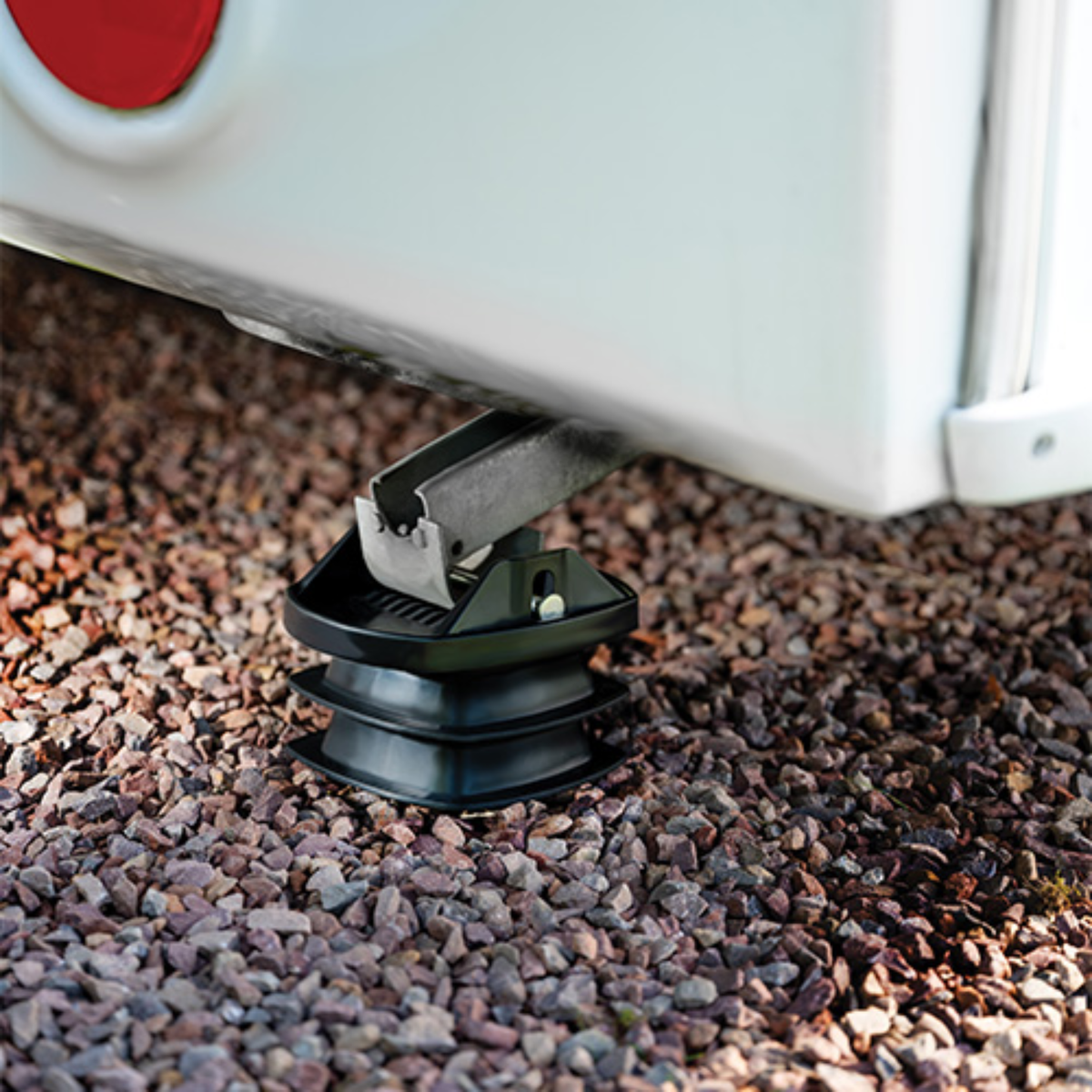 Maypole Caravan Stack Pads displayed in a stack, designed for secure caravan support and protection during transportation or storage.