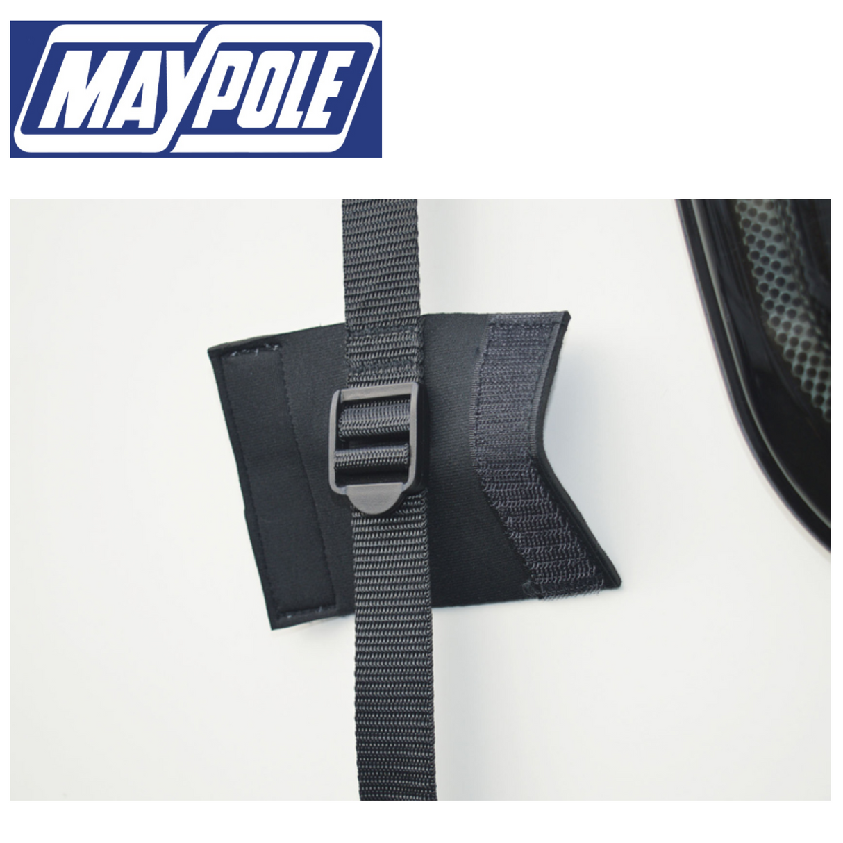 Maypole caravan top covers displayed in various sizes, showcasing durable fabric and a snug fit for protection.