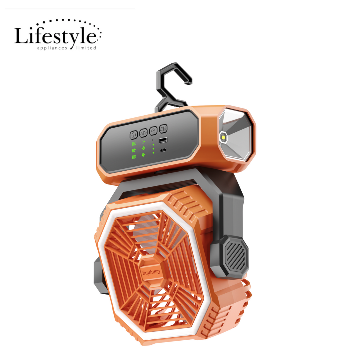 Lifestyle Rechargeable Fan/LED Light