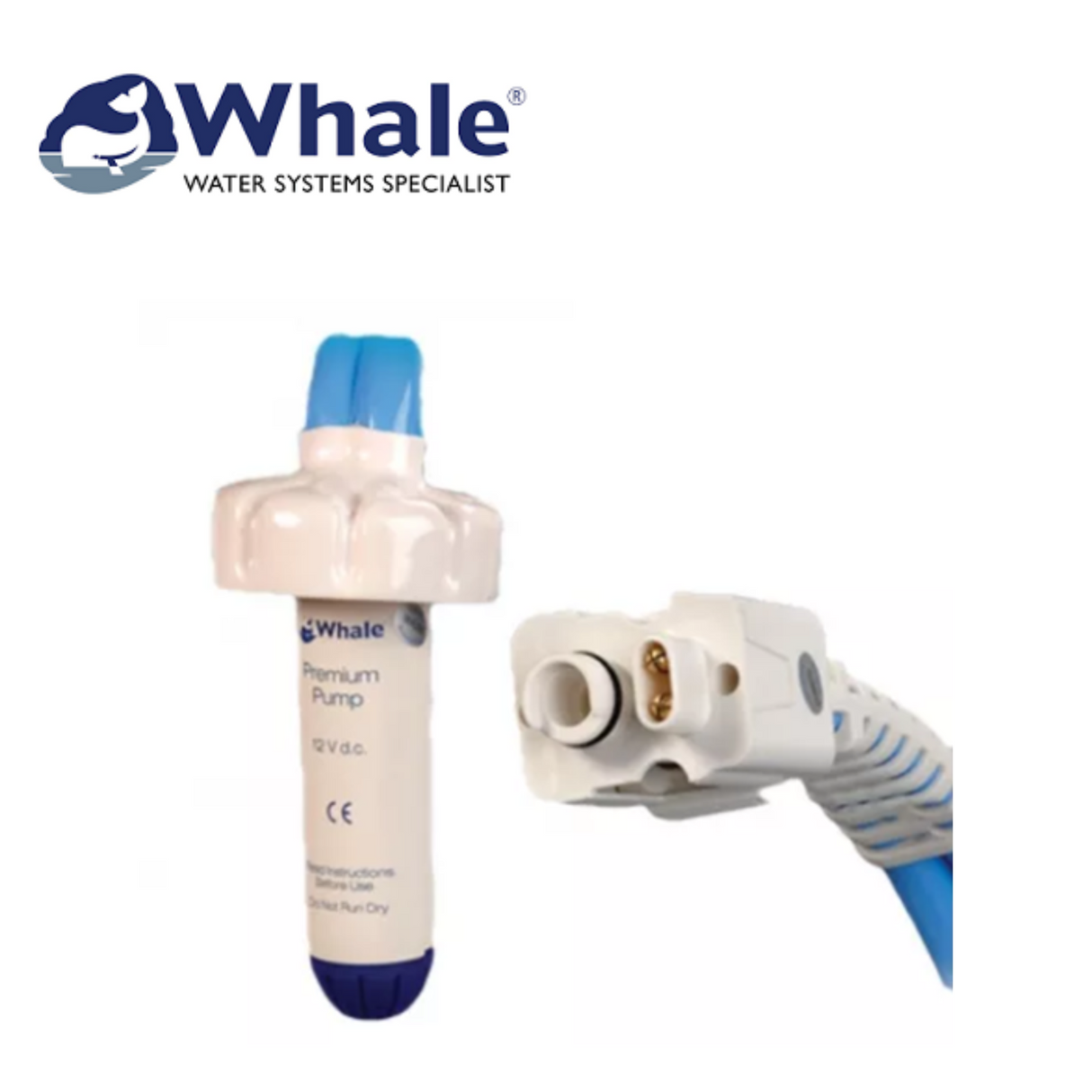 Whale Watermaster/Carver Assembly EP1622 with high flow 12V DC motor, showcasing detailed components and design.