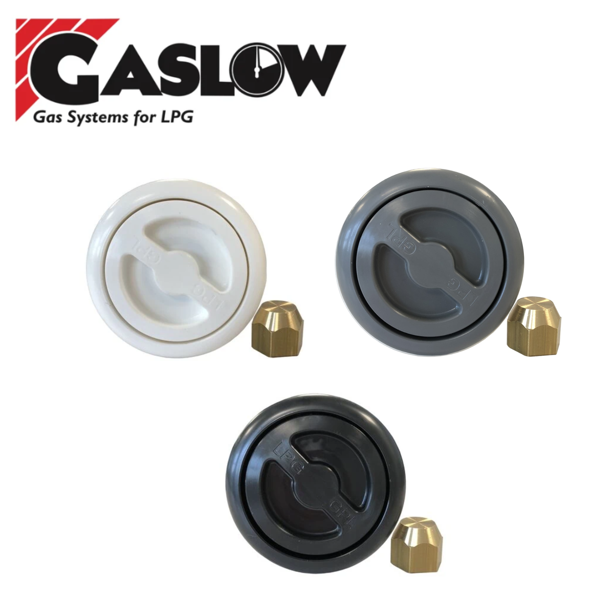 Gaslow Transfer Kit without Filler Hose in White, Grey or Black