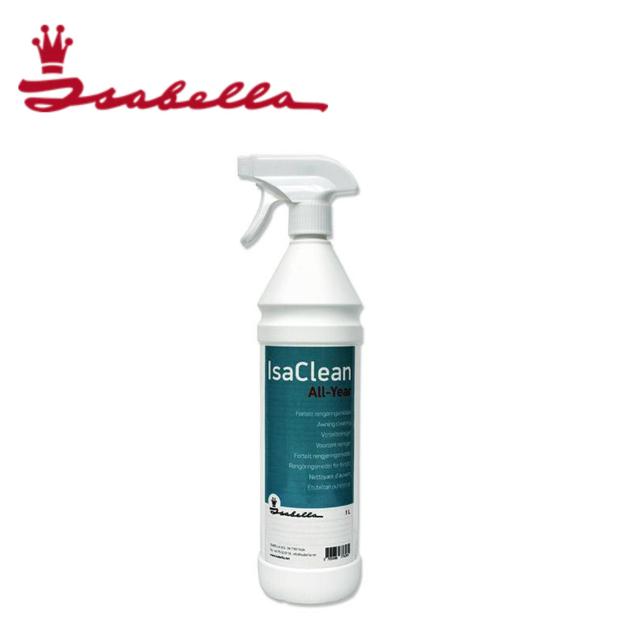Isabella IsaClean All-Year cleaner in a bottle, showcasing the eco-friendly formula for all-season cleaning.