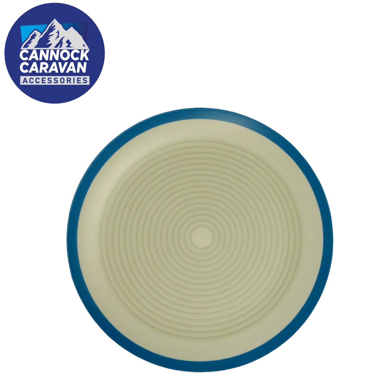 Nature Haven 16pcs dinner set in blue, featuring plates and bowls with a smooth melamine finish.