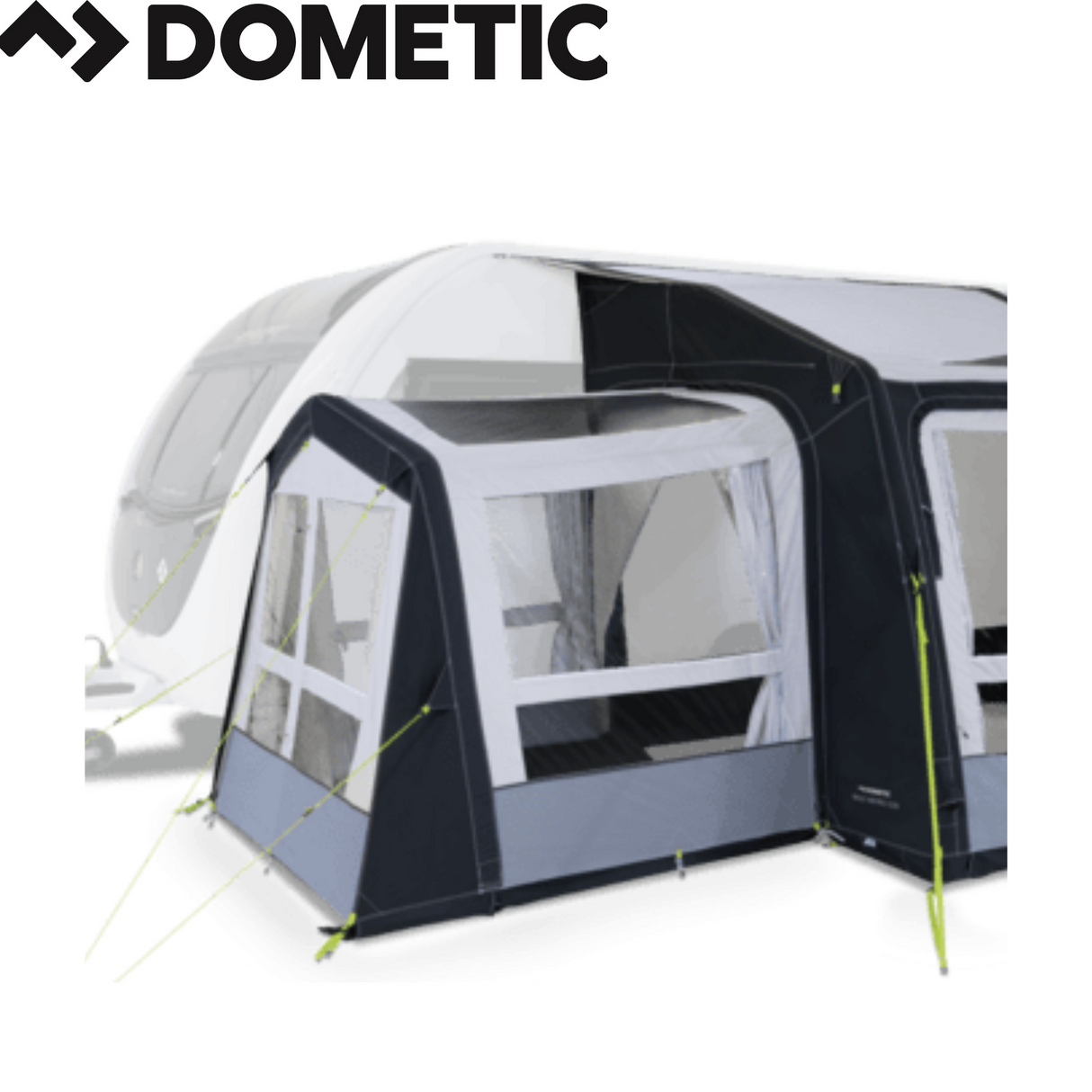 Dometic Pro Air Conservatory, a spacious Air Pro Annexe with large windows and a sturdy frame, set up outdoors.