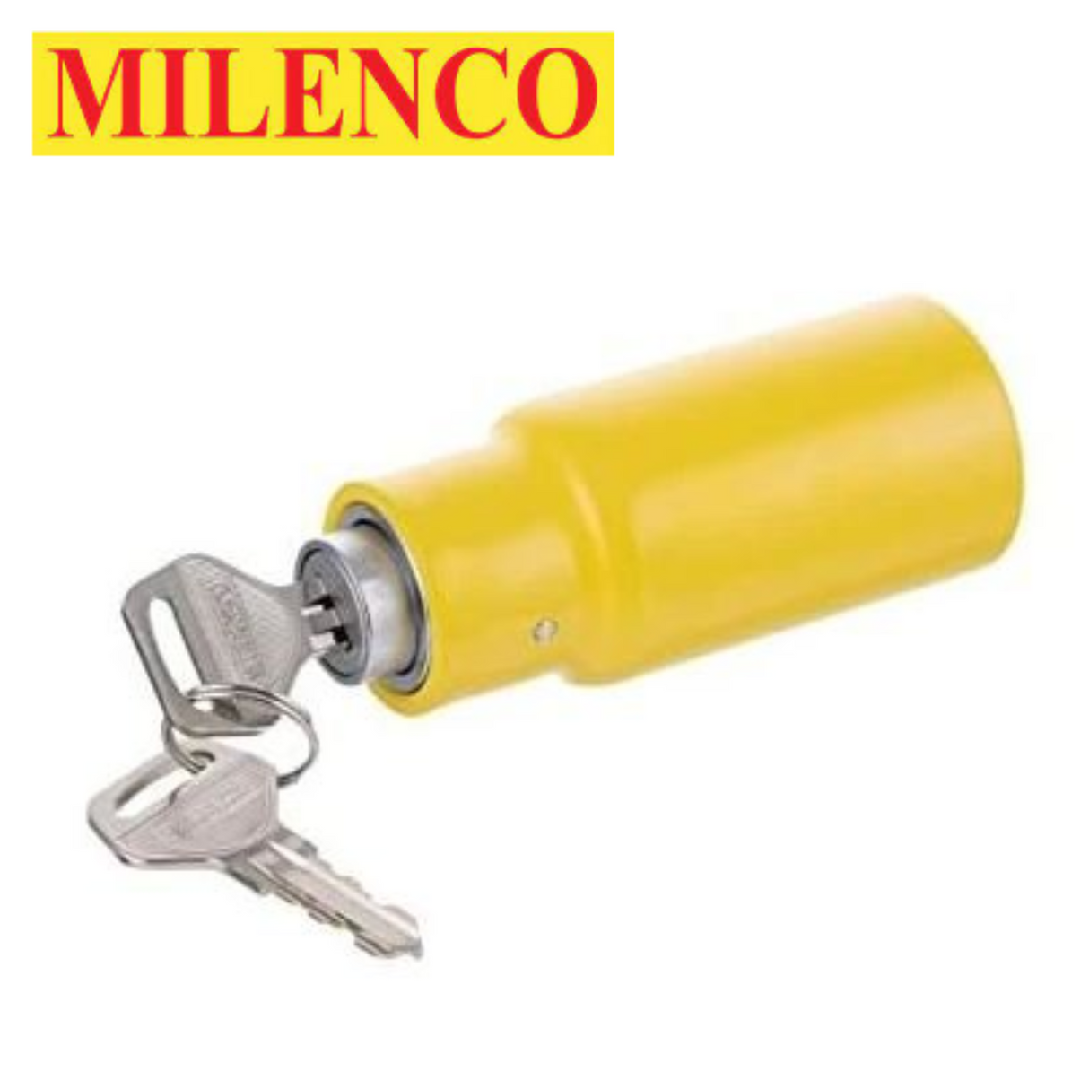 Milenco Leg Nut Lock Twin Pack with two sturdy corner steady locks for secure support in camping or trailer setups.