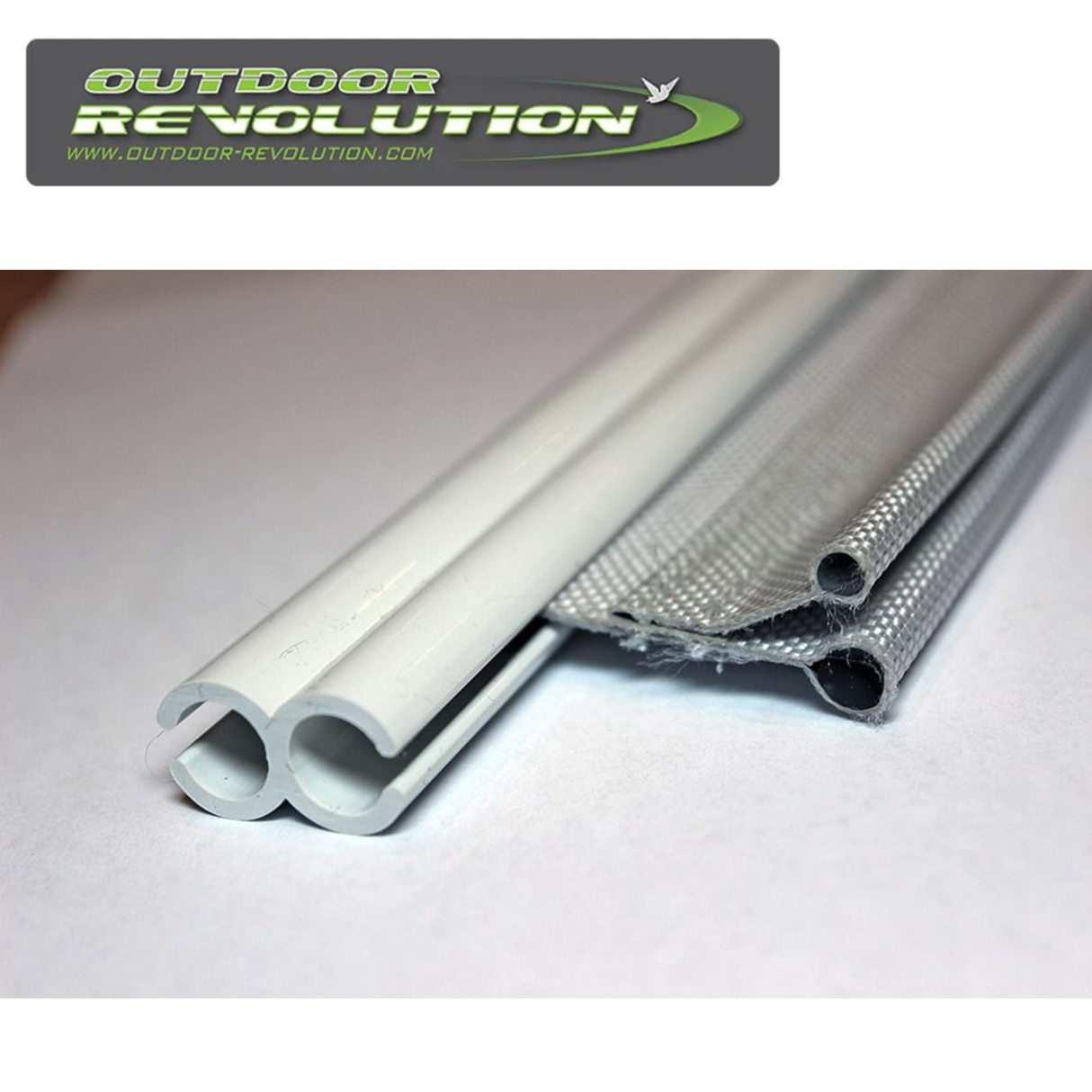 Outdoor Revolution 2.2m twin driveaway kit, featuring durable 6mm to 4mm/6mm connection for tents and vehicles.