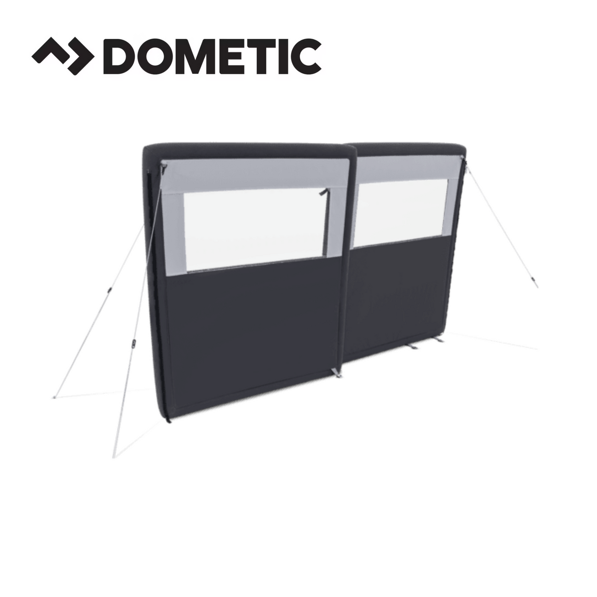 Dometic Air Break All Season door with a sleek design for enhanced airflow and protection in various weather conditions.