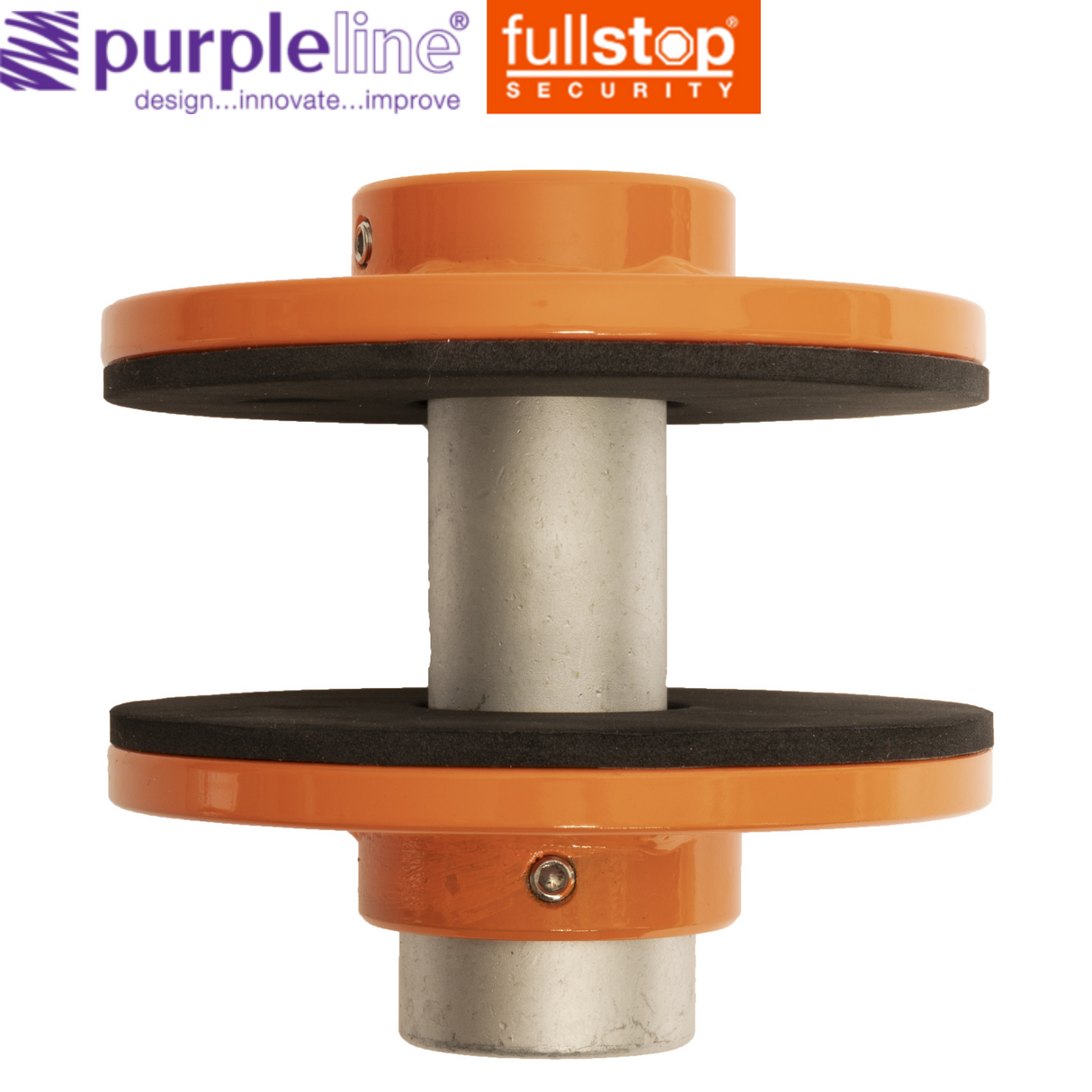 Purpleline Saracen Eyelet Lock for trailers, featuring a sturdy design and secure locking mechanism with eyelet attachment.