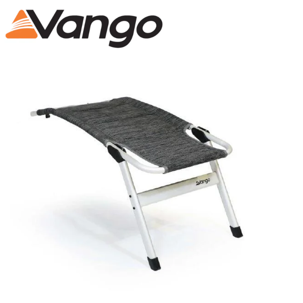 Vango Tuscany Footstool with wooden legs and upholstered fabric top, designed for comfortable foot support and stylish decor.
