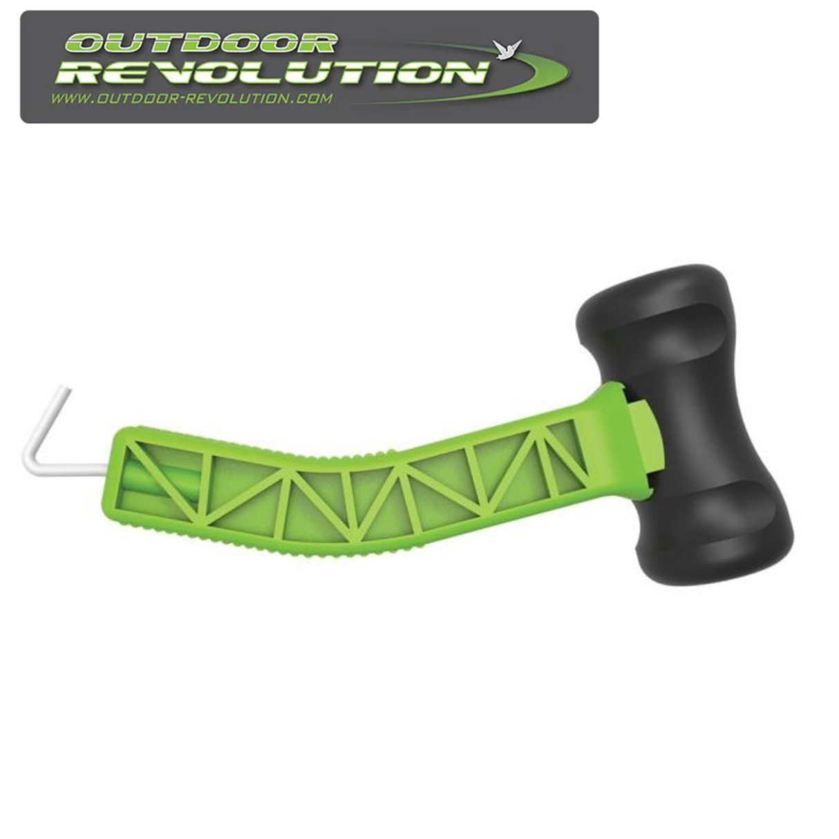 Outdoor Revolution rubber mallet with a sturdy handle and durable head, designed for outdoor use and camping tasks.