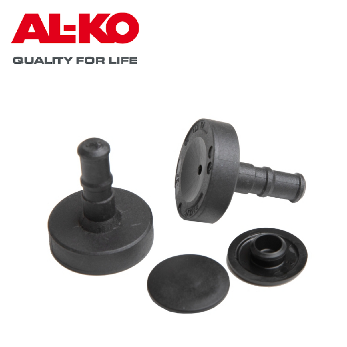 Al-ko replacement side friction pads without shims, showcasing the pad's material and design for efficient performance.