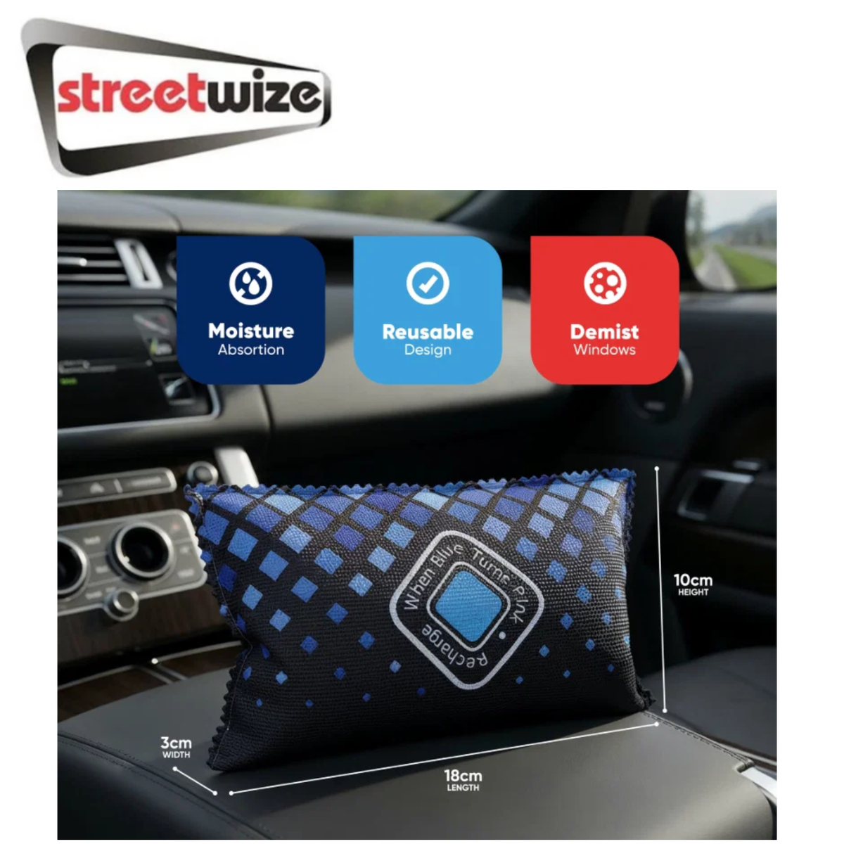 Streetwize Reusable Dehumidifier 350g or 1000g