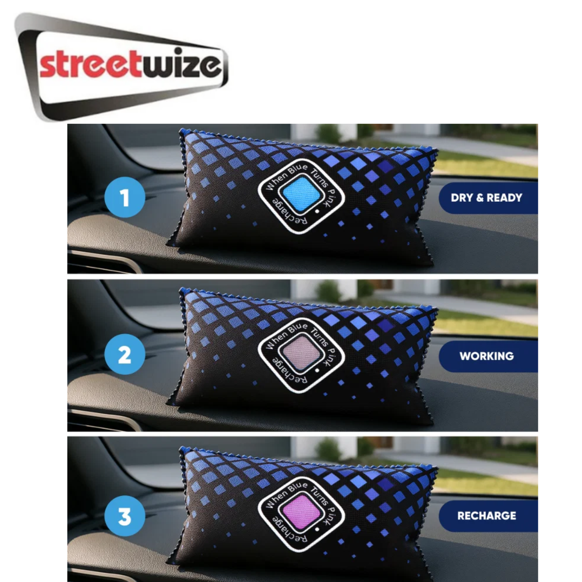 Streetwize Reusable Dehumidifier 350g or 1000g