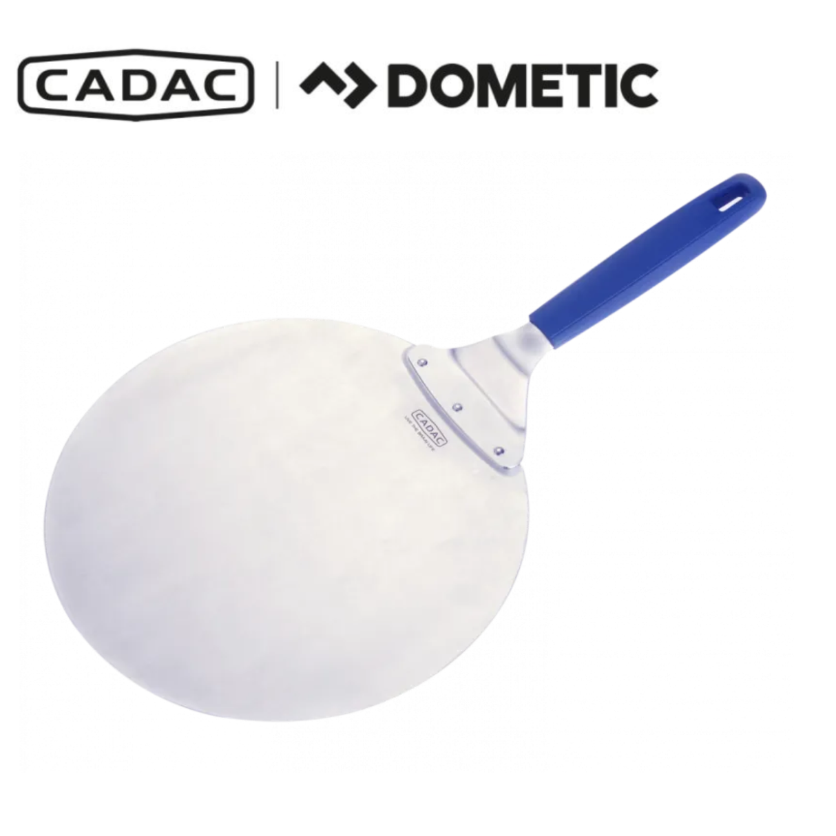 Cadac Dometic pizza lifter with a sturdy handle and wide blade for easily lifting and serving pizzas.