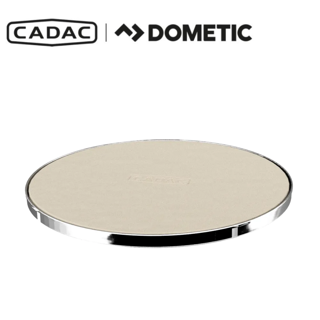 Cadac Dometic Pizza Stone Pro 40, round ceramic pizza stone for even baking and crispy crusts in outdoor grills.