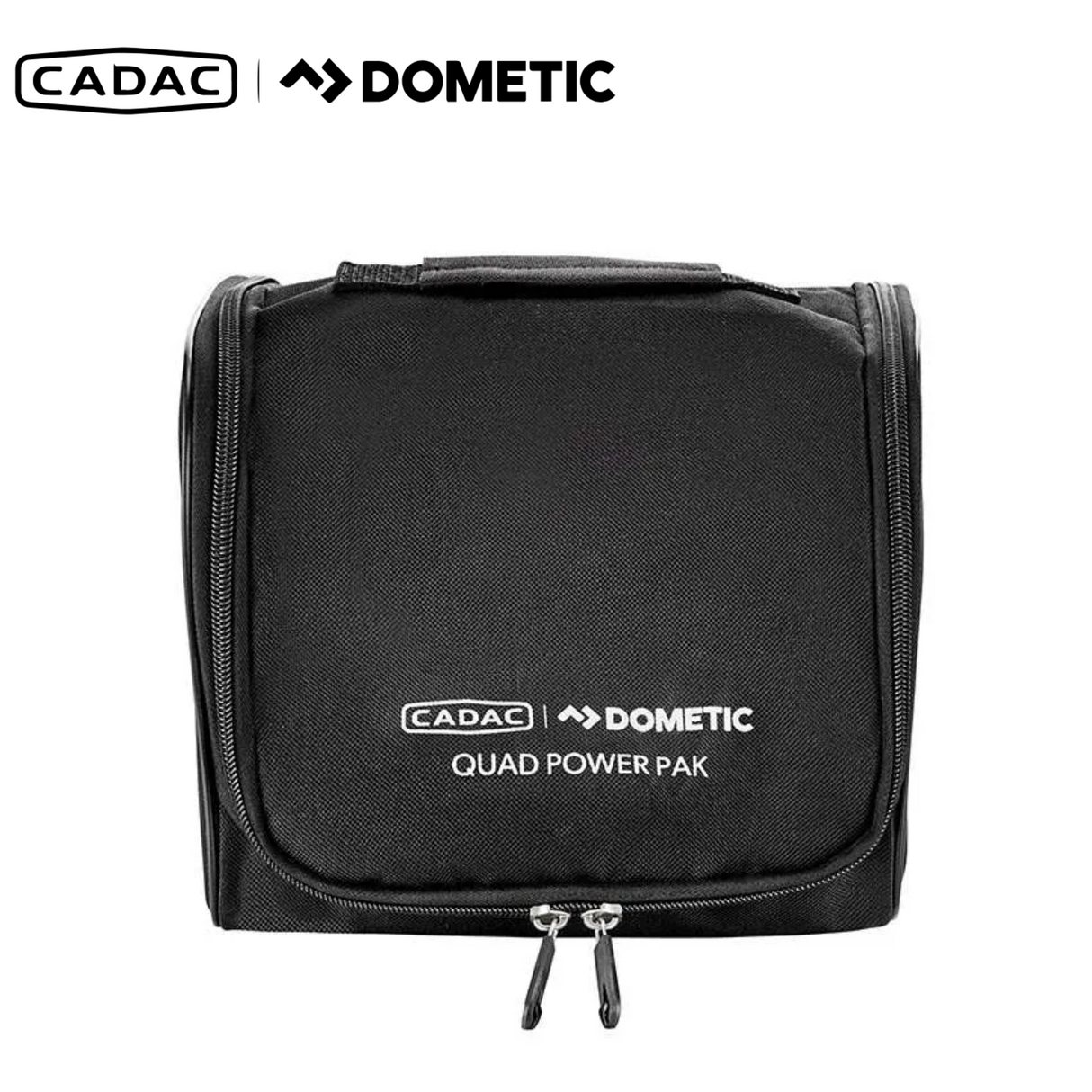 Cadac Quad Power Pak QR portable gas grill with compact design and built-in carrying handle, perfect for outdoor cooking.