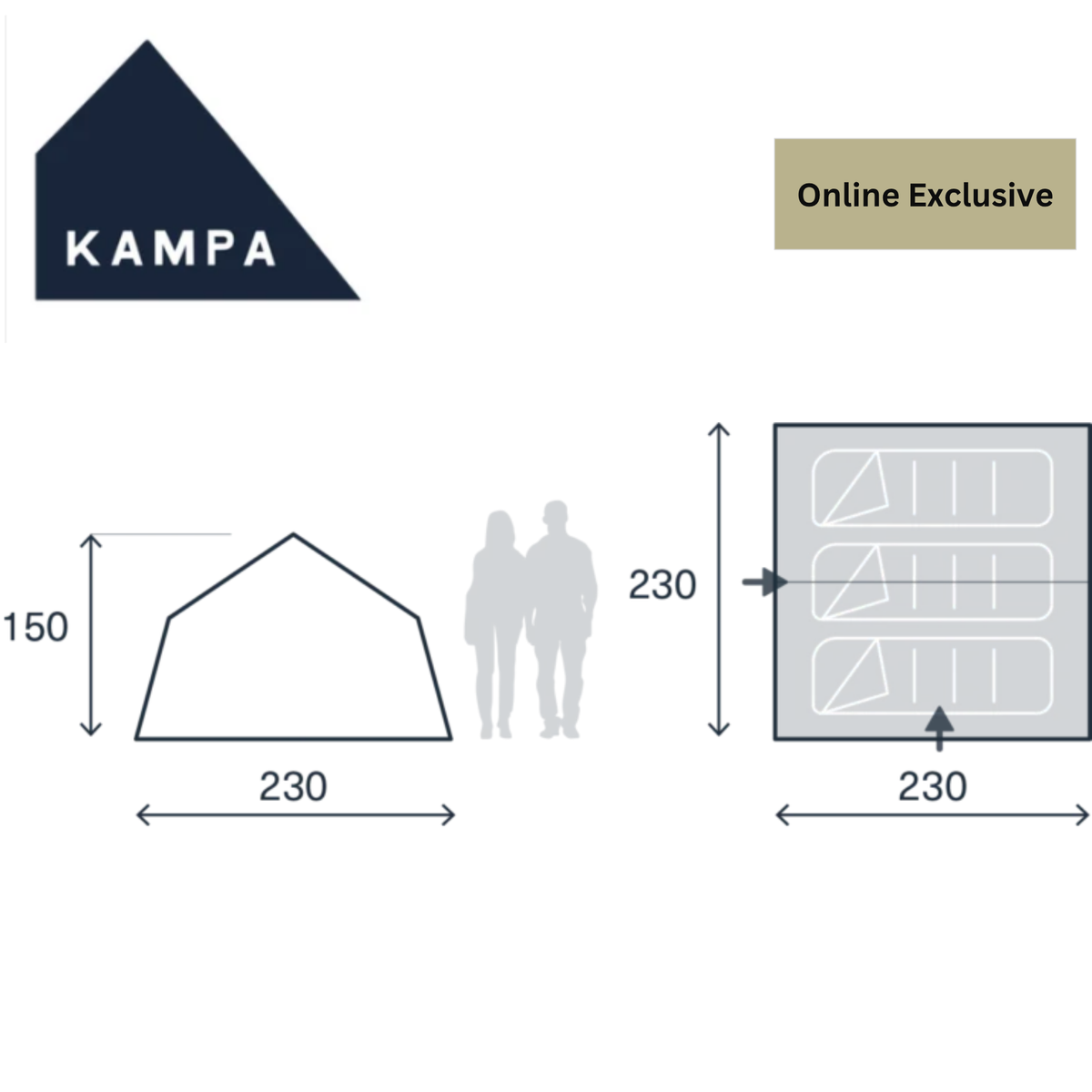 Kampa Stargazer 3 Person Tent