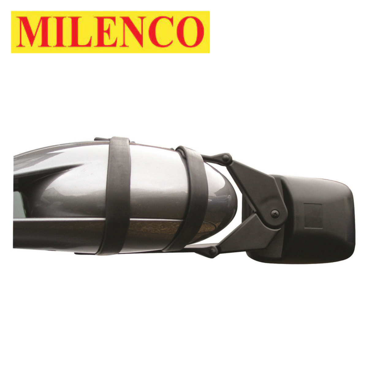 Milenco Falcon Safety Mirror Single, showing a reflective surface designed for enhanced visibility while driving.
