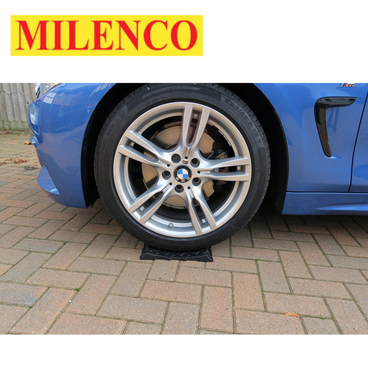 Milenco Stacka Tyre Saver Twin Pack, featuring two durable tyre savers designed to protect tires from wear.