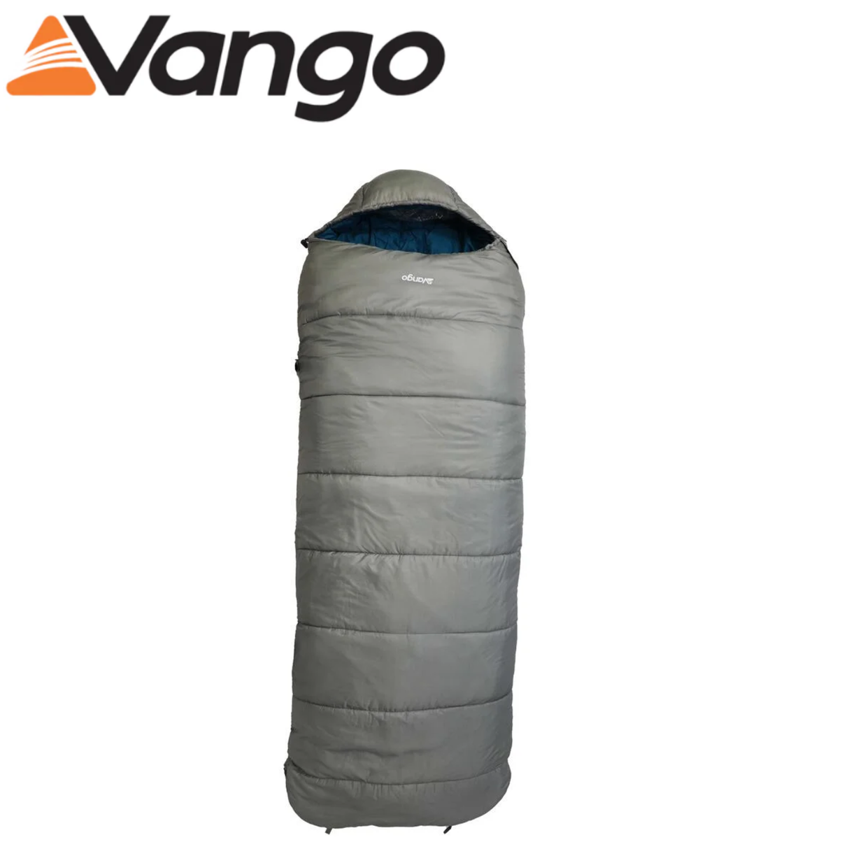 Vango NiteStar Alpha sleeping bag open showing insulated interior and lightweight design, ideal for camping and outdoor adventures.