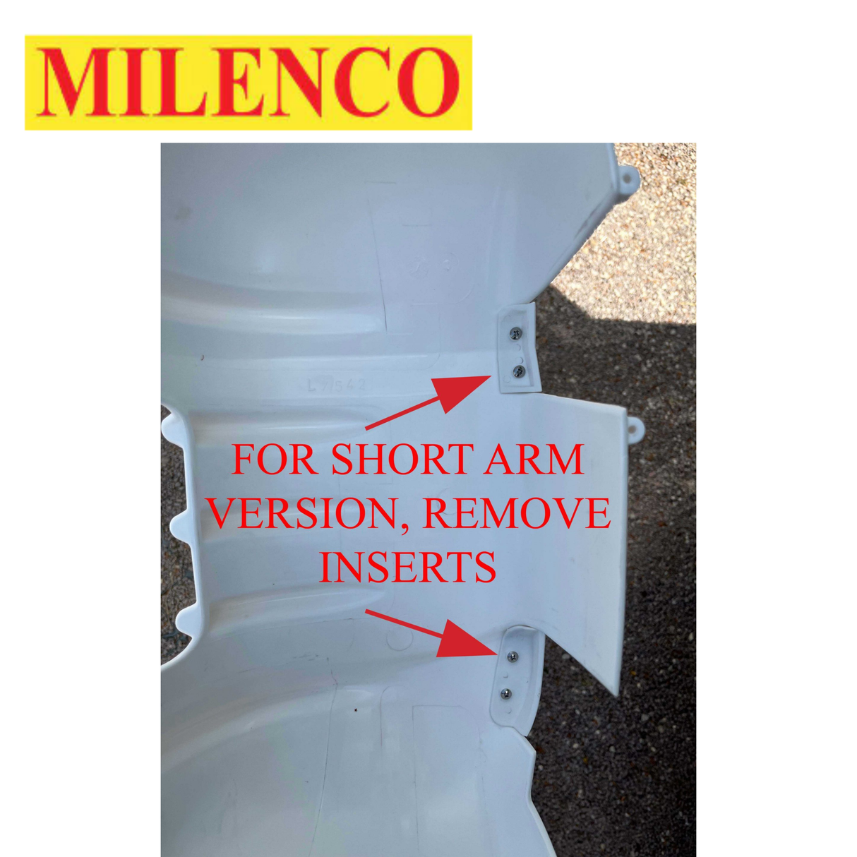 Milenco 2025 Ducato mirror protectors in black and white, long and short arm options, designed for vehicle mirror protection.