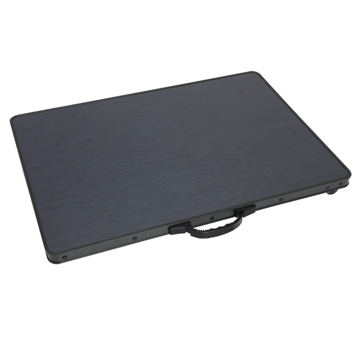 Superlite Shipton folding table set up for indoor use, featuring a sturdy surface and foldable legs for easy storage.