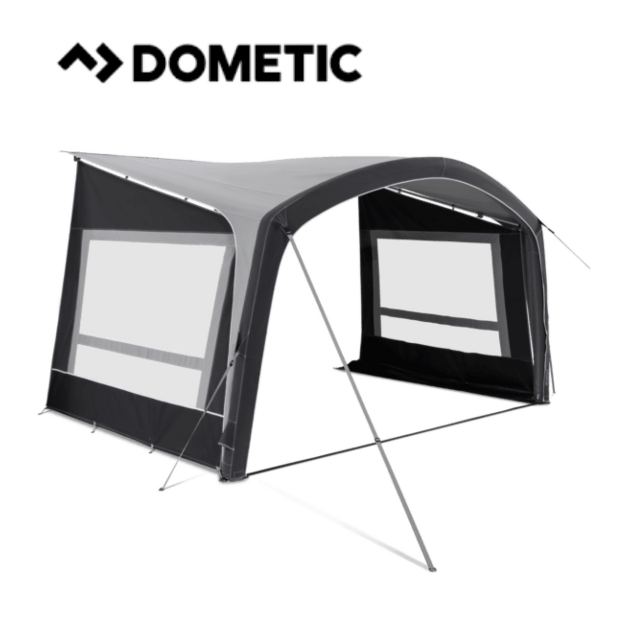 Dometic Sunshine Air 400 All Season air canopy shown from the side, featuring a spacious, durable design for outdoor use.