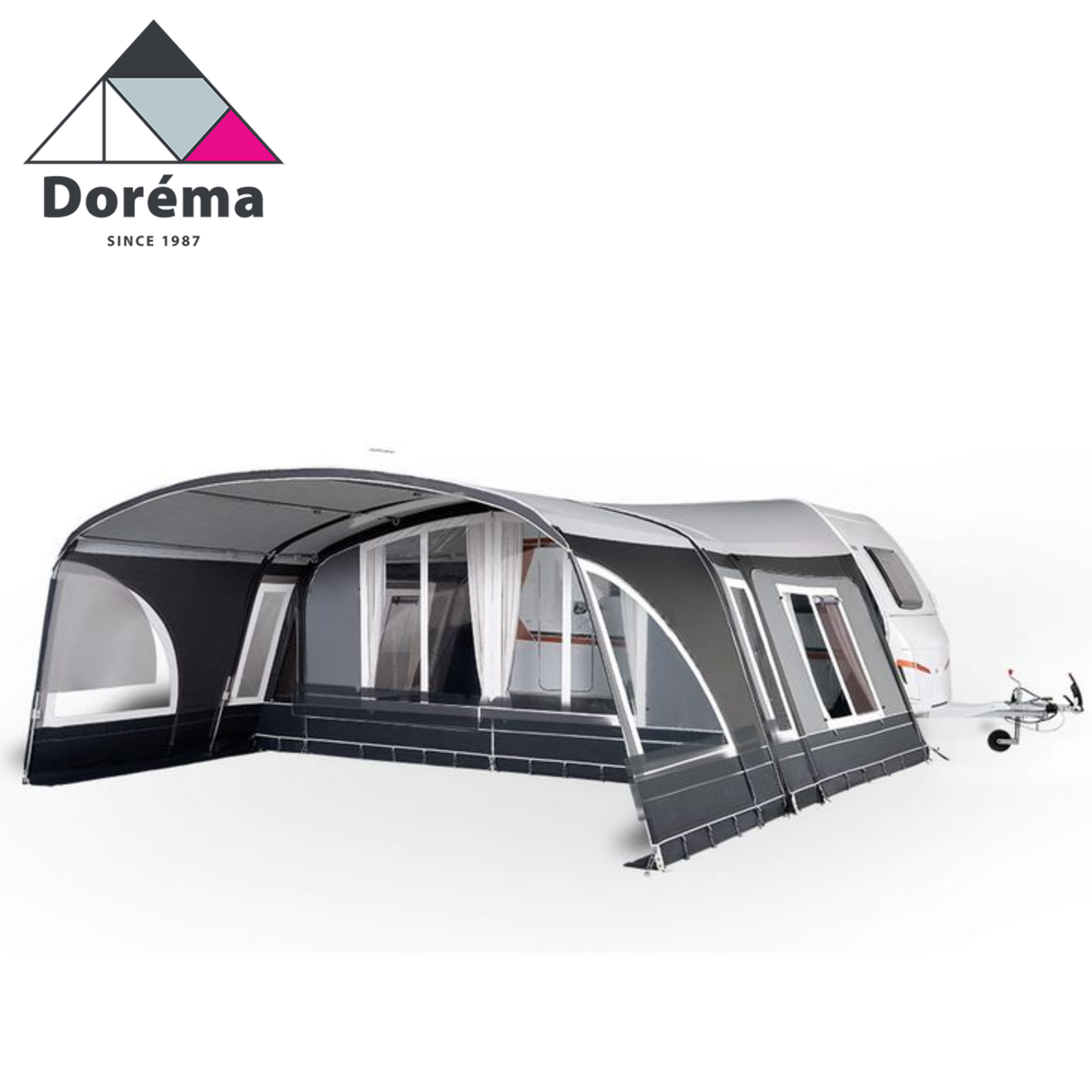 Dorema Onyx 270 canopy sides displayed, showcasing fabric material and design for outdoor shelter use.