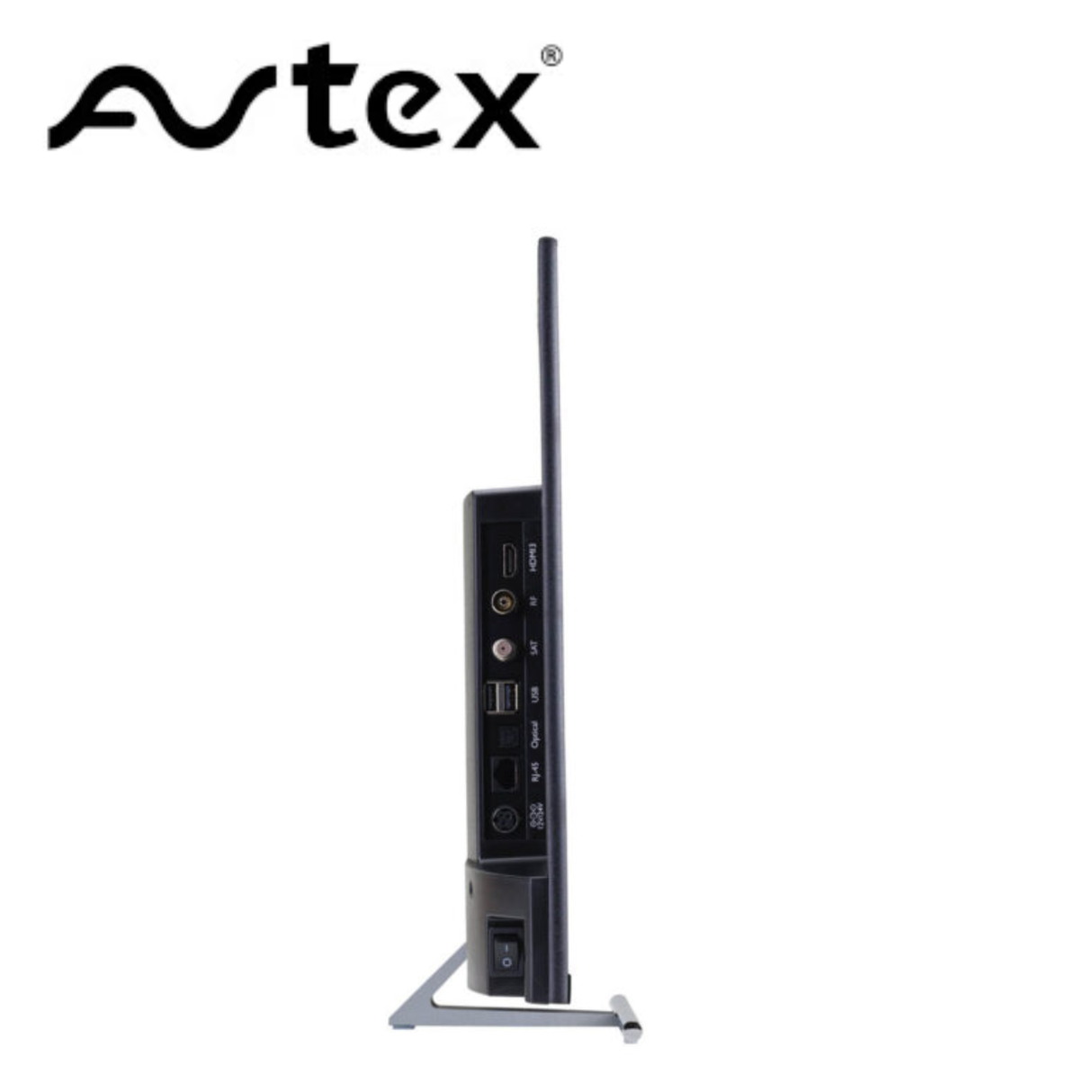 Avtex SmartPRO HD TV platform with user interface displayed on screen, showcasing the AVTEX SmartPRO TV system.