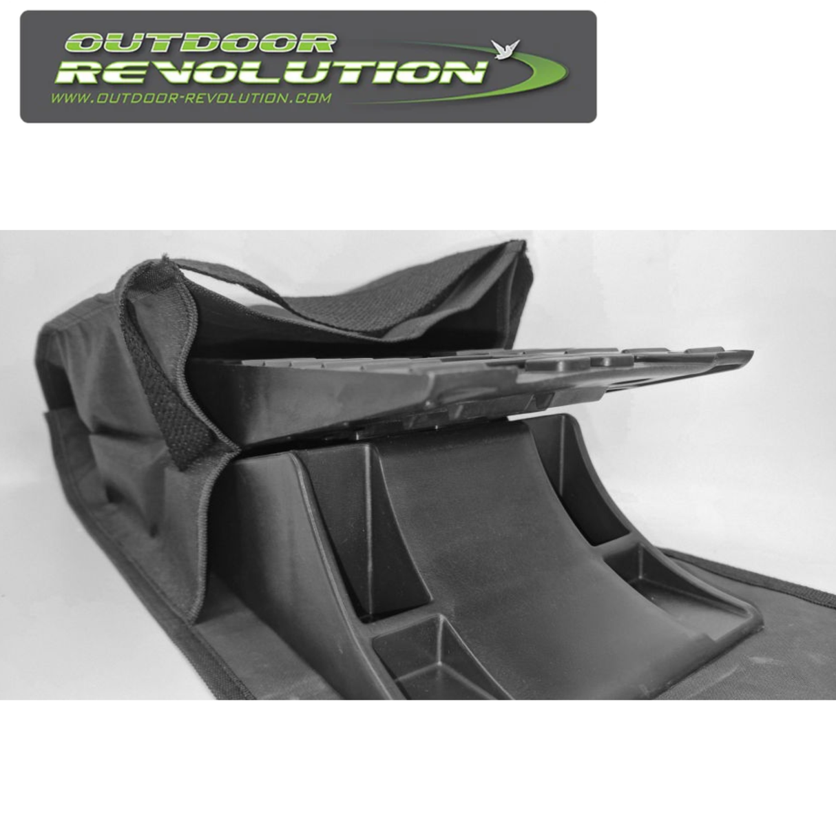 Outdoor Revolution storage bag designed for multi-level ramp, featuring durable material and spacious interior.