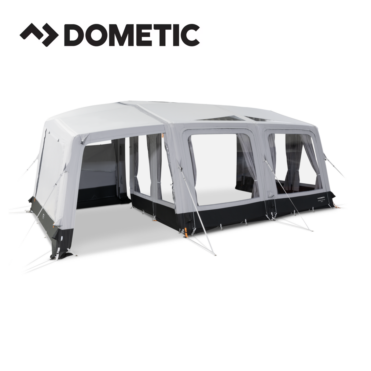 Dometic Grande Tour Air Extension awning extension, showcasing its spacious design and durable fabric.
