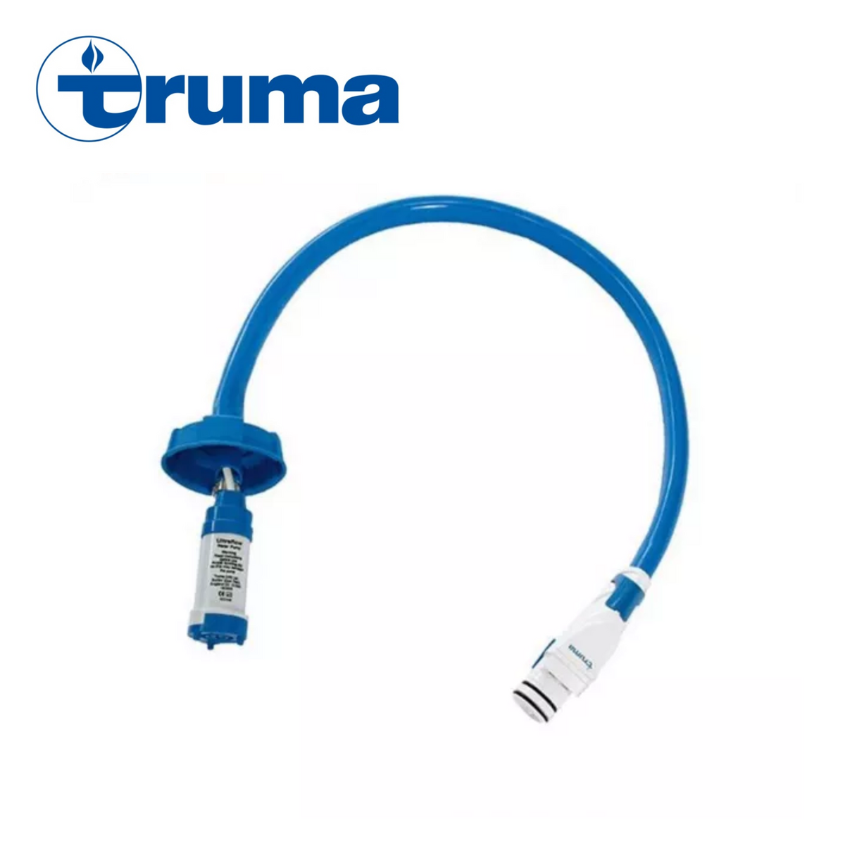 Truma Ultraflow water pump assembly showcasing the compact design and durable components for efficient water flow.