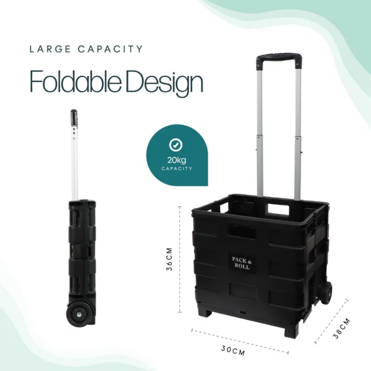 Streetwize foldable shopping trolley with a sturdy frame and large wheels, designed for easy mobility and convenient grocery hauling.