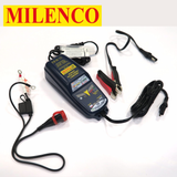 Milenco OptiMate 10 multi-step smart charger and maintainer for efficient battery care and maintenance.