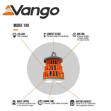 Vango Midge 100 Light and Fly Zapper showing the portable device with light and fly zapper features for insect control.