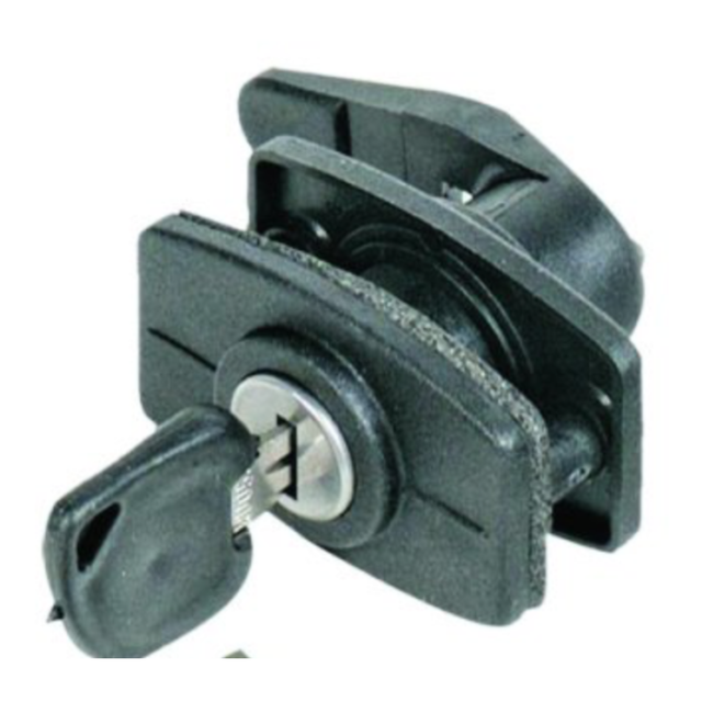 West Alloy lock assembly with two keys, durable metal construction, model A1055, designed for secure locking applications.